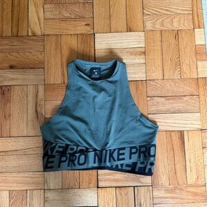 Nike Women's Green Crop Top